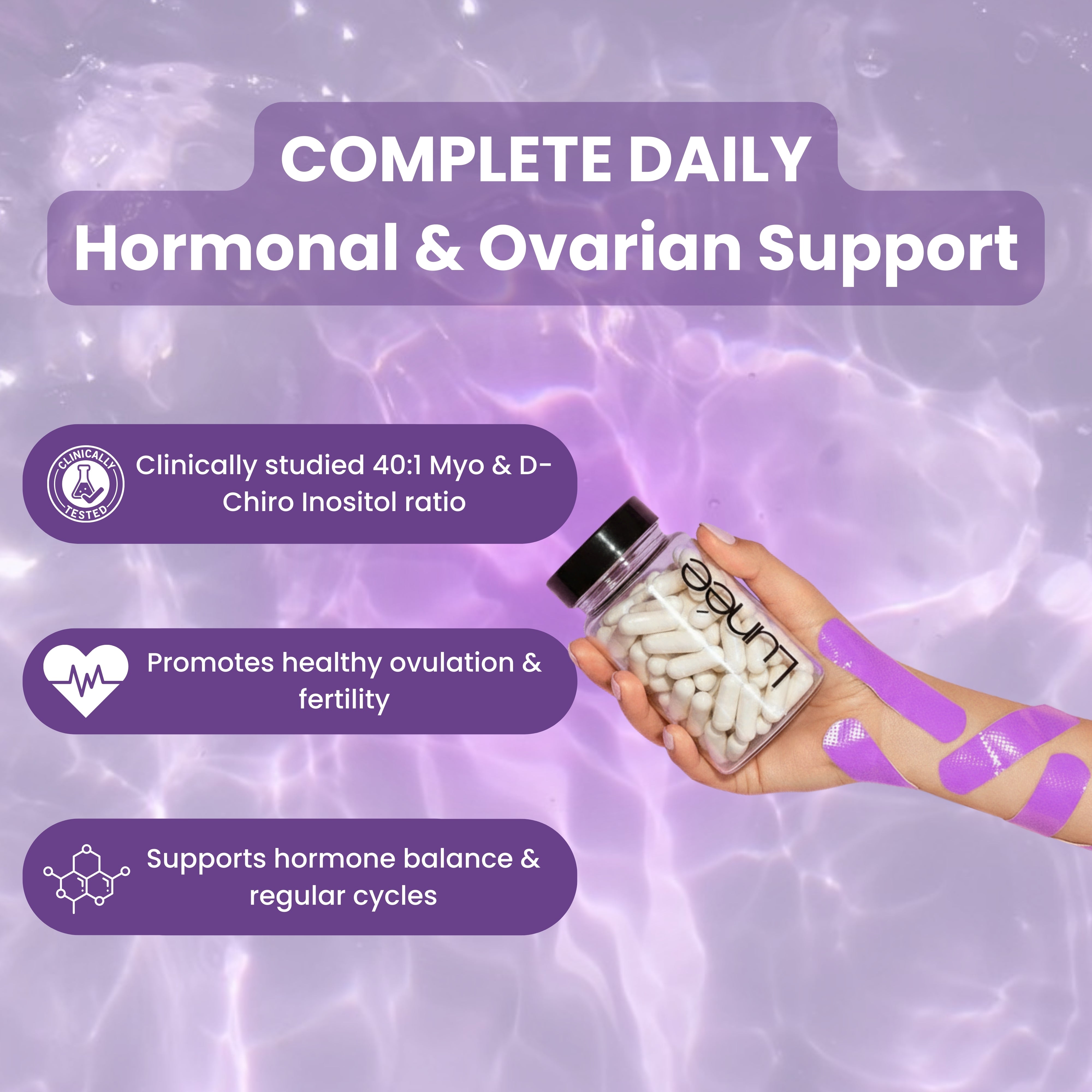 Lunée Inositol- Hormone, Cycle, & Energy Support
